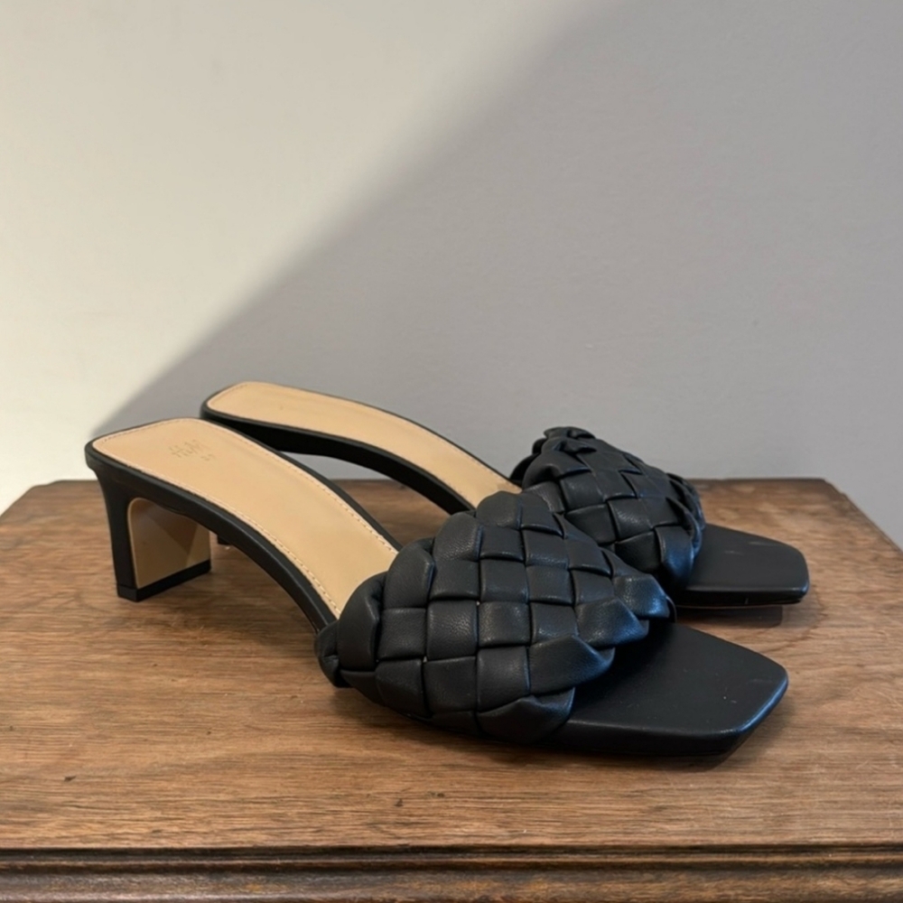 Braided heel sandals